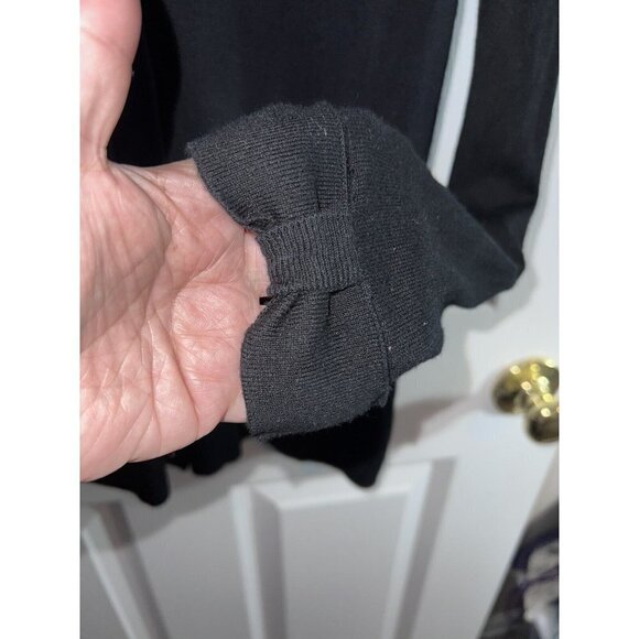 KATE SPADE NY Womens Black Cashmere Blend Knit Button Up Cardigan Sweater - Picture 5 of 11